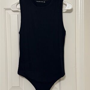 Abercrombie Black High Neck Sleeveless Bodysuit